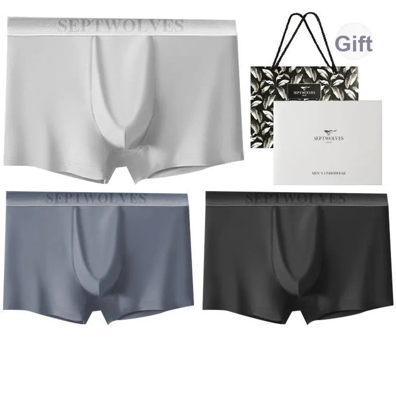 SEPTWOLVES Boxer Shorts Men's Gift Box Set+Shopping Bag-10