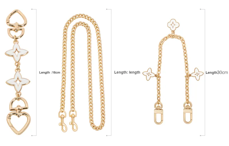 Lan Bao Fan Metal Bag Strap Women's Multicolor-1
