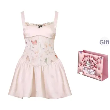 FLIM Slip Dresses Women's Pink Bear Box