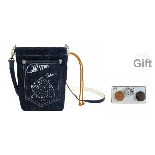 Hello Marche Canvas Bag Phone Pouch Unisex Denim Dark Blue Hello Marche Холщовая сумка для телефона унисекс джинсовый темно-синий