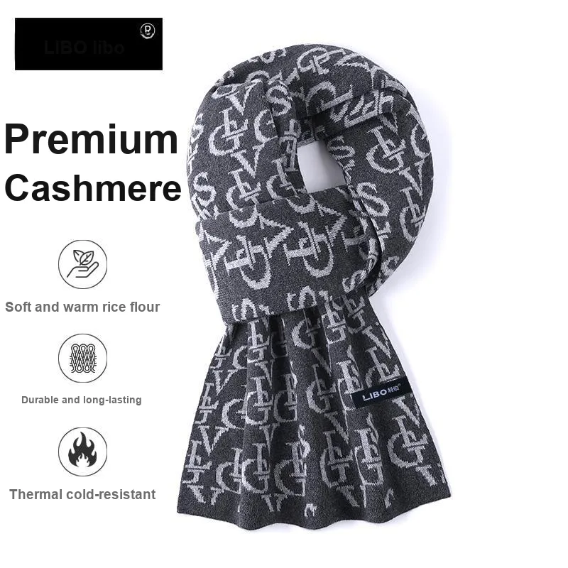 LIBO Cotton Knit Scarves Unisex-1