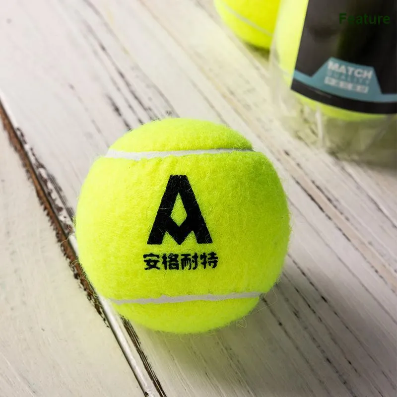 Deli Tennis Balls Wool Match Ball Indoor And Outdoor Practice, Competition Yellow-2