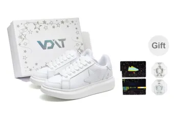 PALOVATTI x VOIT Coverage Height Increased Slip Resistant Low Top Skateboard Shoes Unisex Classic White
