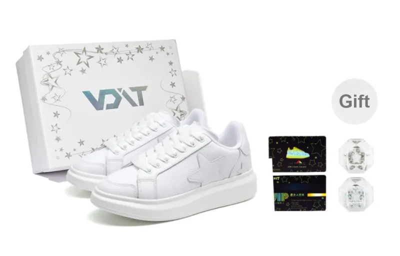 PALOVATTI x VOIT Coverage Height Increased Slip Resistant Low Top Skateboard Shoes Unisex Classic White-0