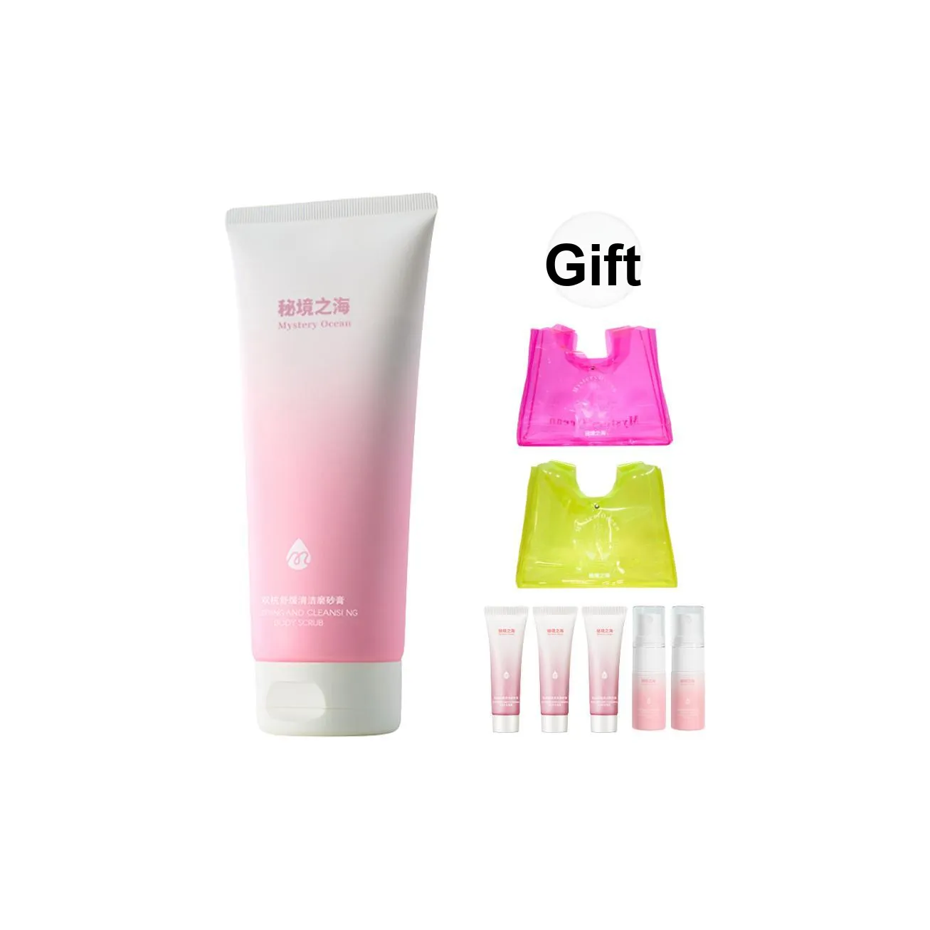 Mystery Ocean DUAL Action Успокаивающий и Чистка Скрабы 200 г Увлажняющий Отшелушивающий Уменьшающий Кератоз Pilaris