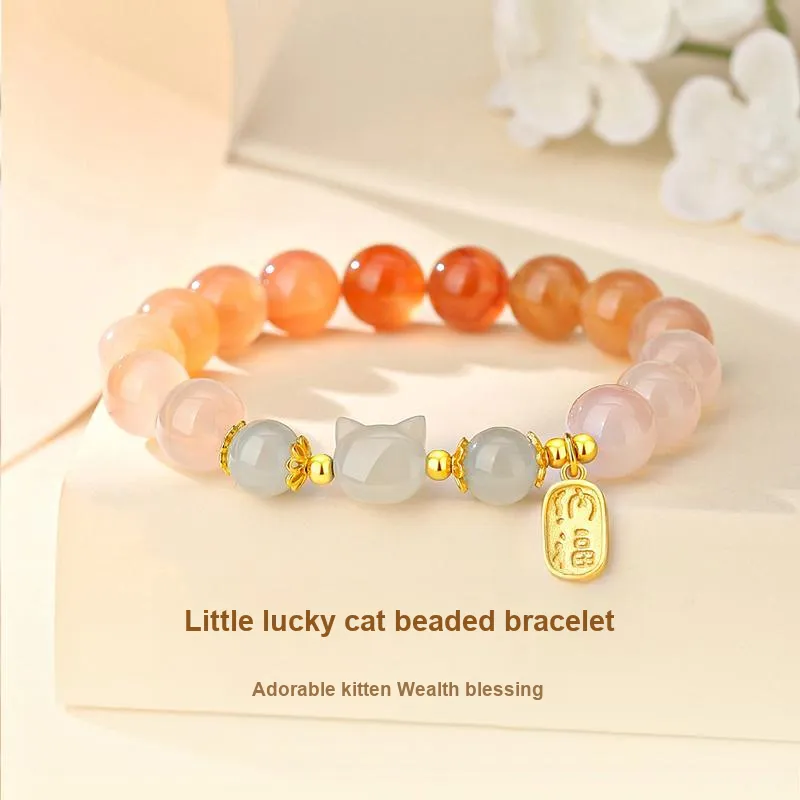 Hurry That Year Bracelets Pale Greenish White Jade Women's-1