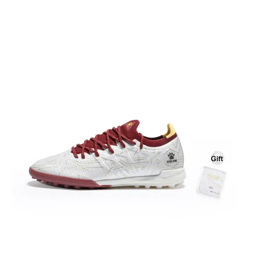 KELME Speed Electric 3,0 TF Шипы Противоскользящие Устойчивые к истиранию Футбольные бутсы Унисекс Белый Золото