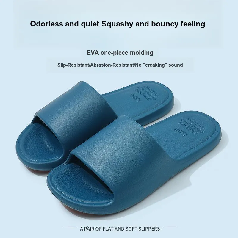Foot Recreation Slippers, Slip Resistant Summer Home Indoor Squashy And Bouncy Feeling EVA Quiet Bathroom Bathing-16