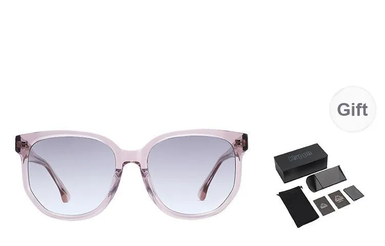 Kappa Plate Frame Oval Sunglasses Unisex Elegant Pink-1