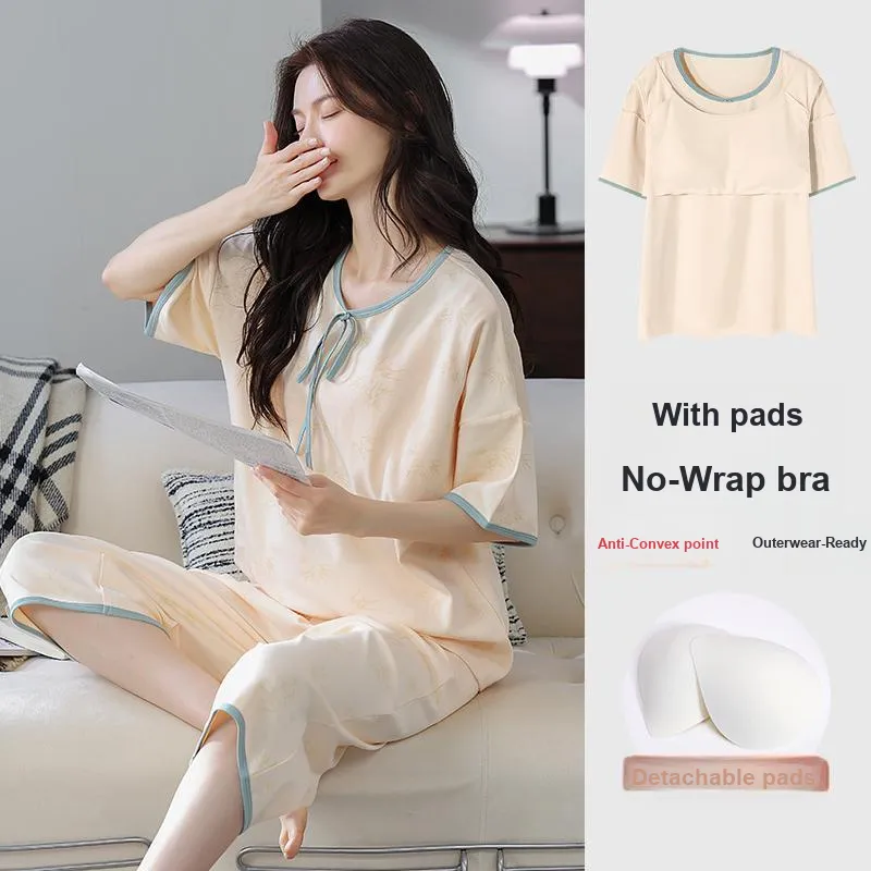 NOME Summer Pajama Set Women's Two Piece Set-4