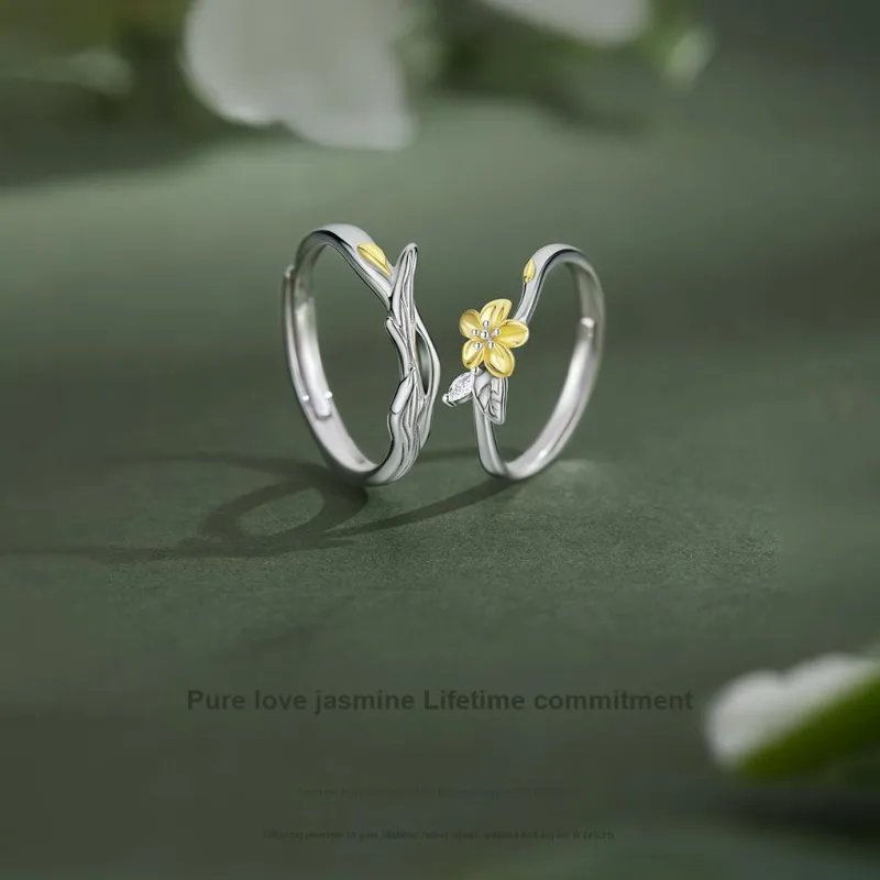 JINJI 925 Sterling Silver Rings Unisex-4