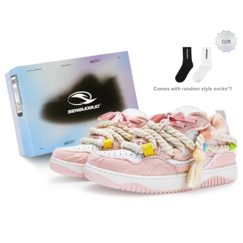 SENGUOGUO Skateboard Shoes For Summer Unisex Pink