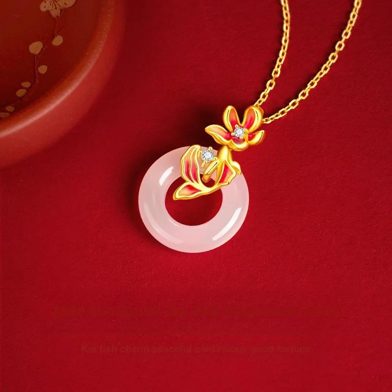 Shang Qianyi Chalcedony Necklaces Women's-3