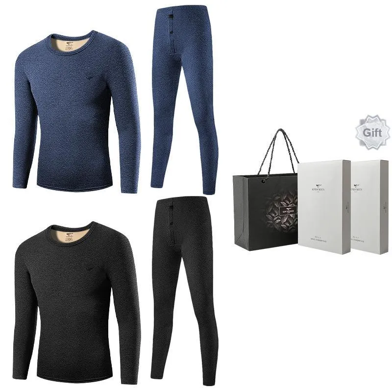 SEPTWOLVES Thermal Set Men's 2 Sets Of Gift Box+Shopping Bag-33
