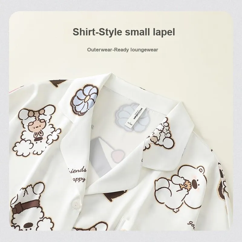 Gongdie x Miiiiichan Pajama Set Women's White-1