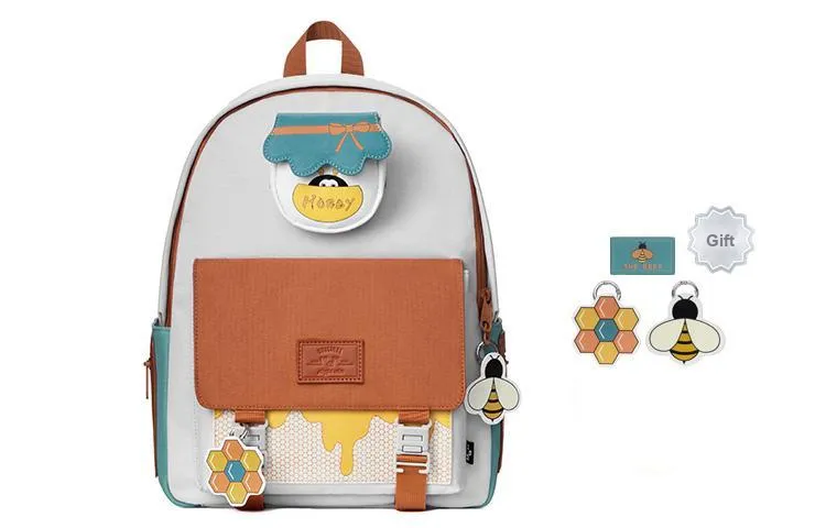 MR.ACE HOMME Polyester Backpack Women's Color Block-0