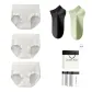 7A Antibacterial 100% cotton[Large Diamond+Small Diamond+Leaf]+[100% cotton Ankle Socks X2 Pack]Gift Box Set