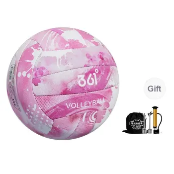 361° PVC Size 5 Volleyball Unisex Petal Pink