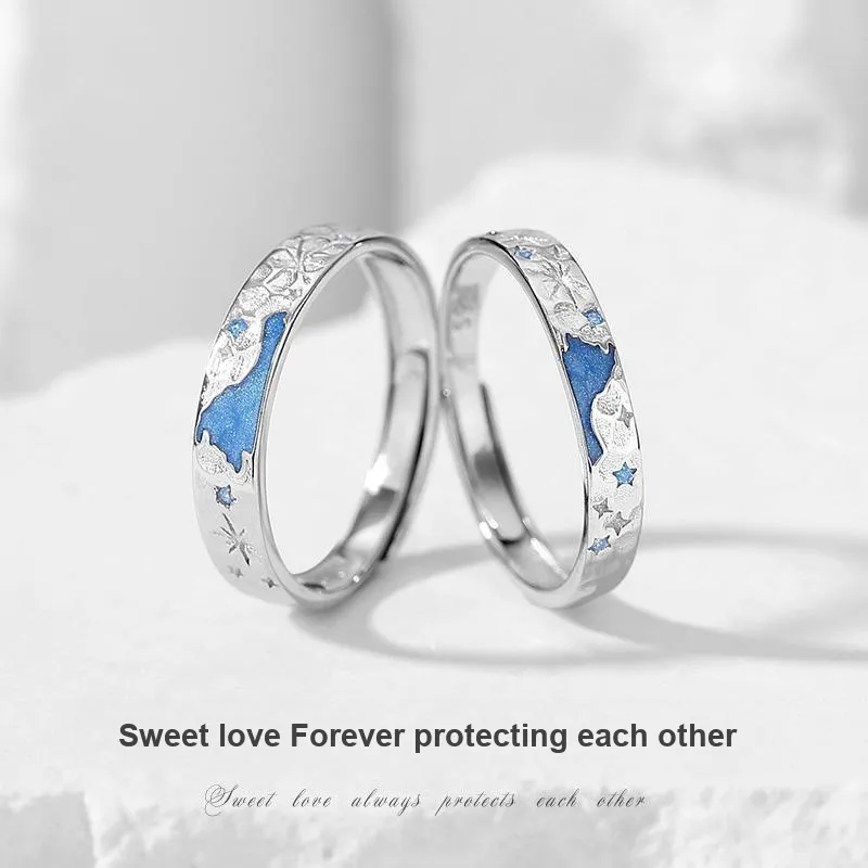 MAGICPOLE 925 Sterling Silver Rings Unisex Silver-6