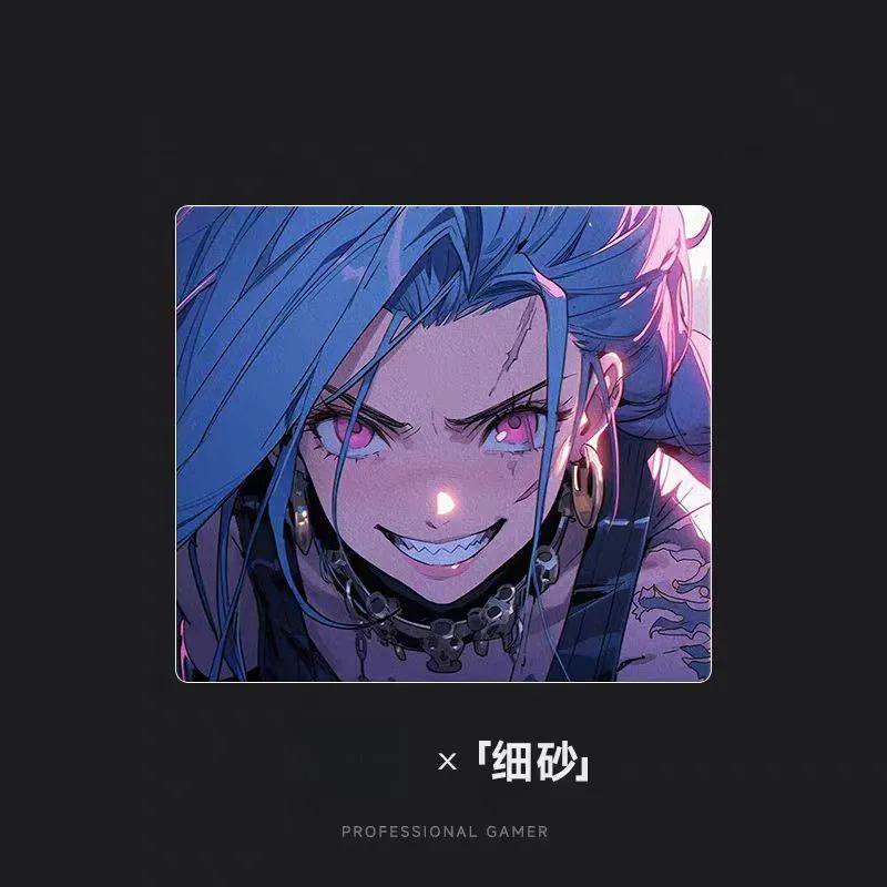 SALTOINC Good Looking Jinx Crystal Snow/Sand Mist Upgraded Resin FPS Professional Hard Esports Large Size Mouse Pads-1