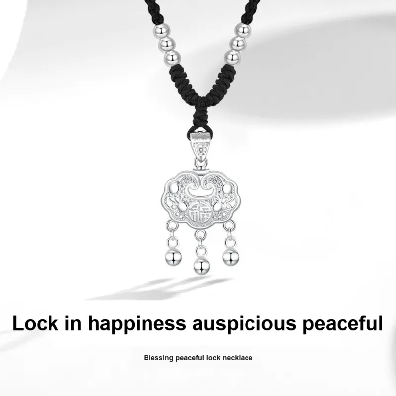 Fortune Gold Chalcedony Box Necklace Women's-7