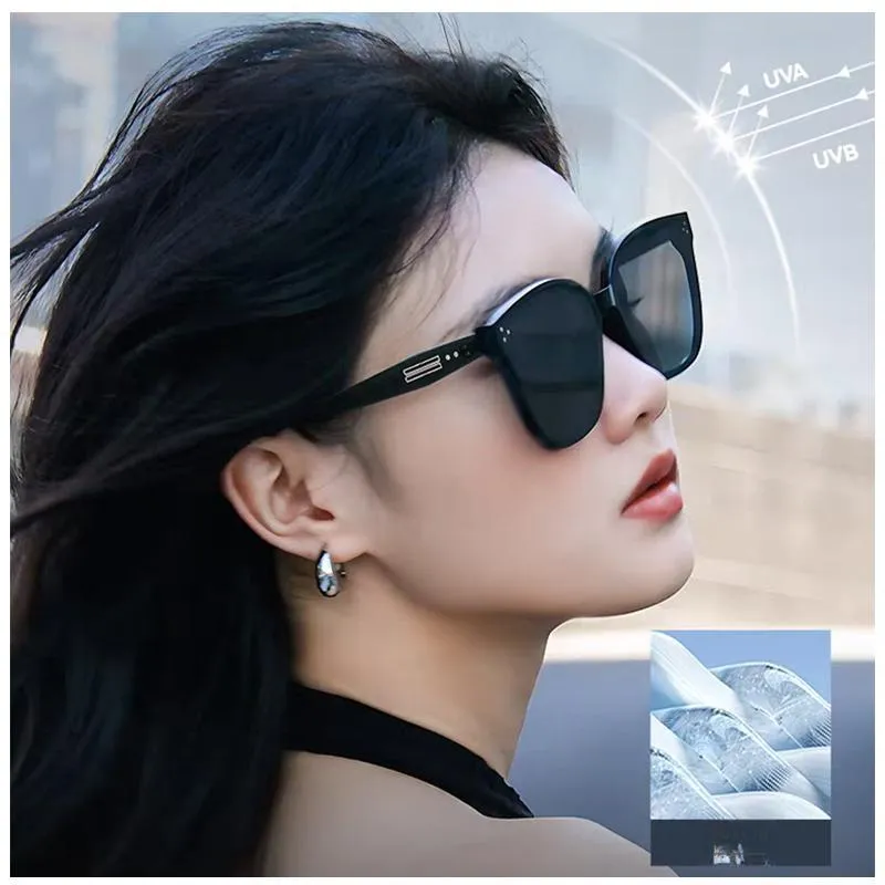 JINGBEI TR/Memory Plastic Plate Frame Square Sunglasses Unisex-5