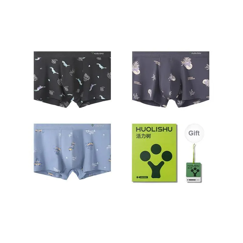 VIM TREE Underpants Underwear Gift Box Men's 3 Pack-4