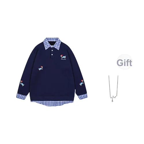 SONDR Темно-синий Синий В комплекте с ожерельем Женские Свитшоты