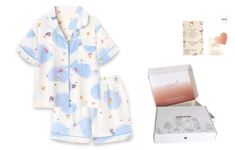 WANANNI Pajama Set Women's Sky Blue-8