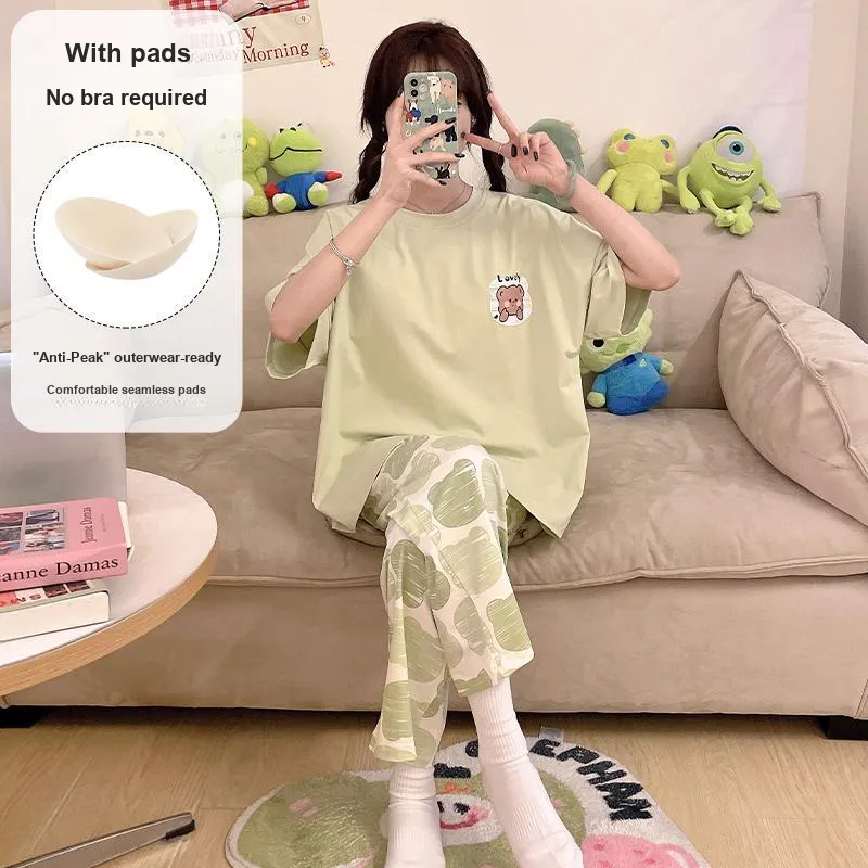 O'MESIK Pajama Set Women's Green-3