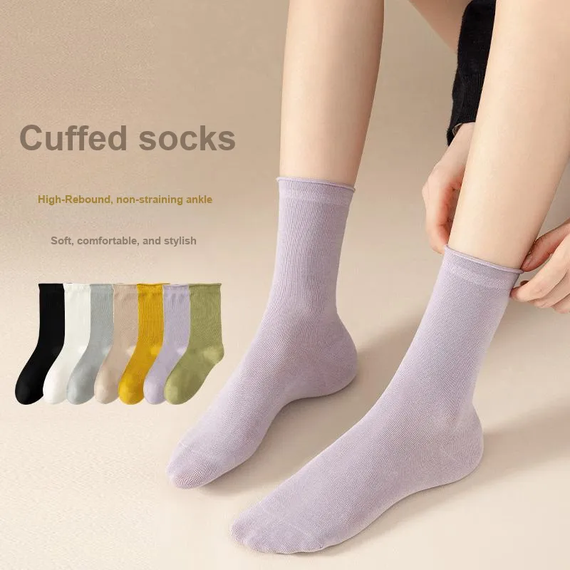 Lan Miao Mid Calf Socks Women's 10 Pack-9