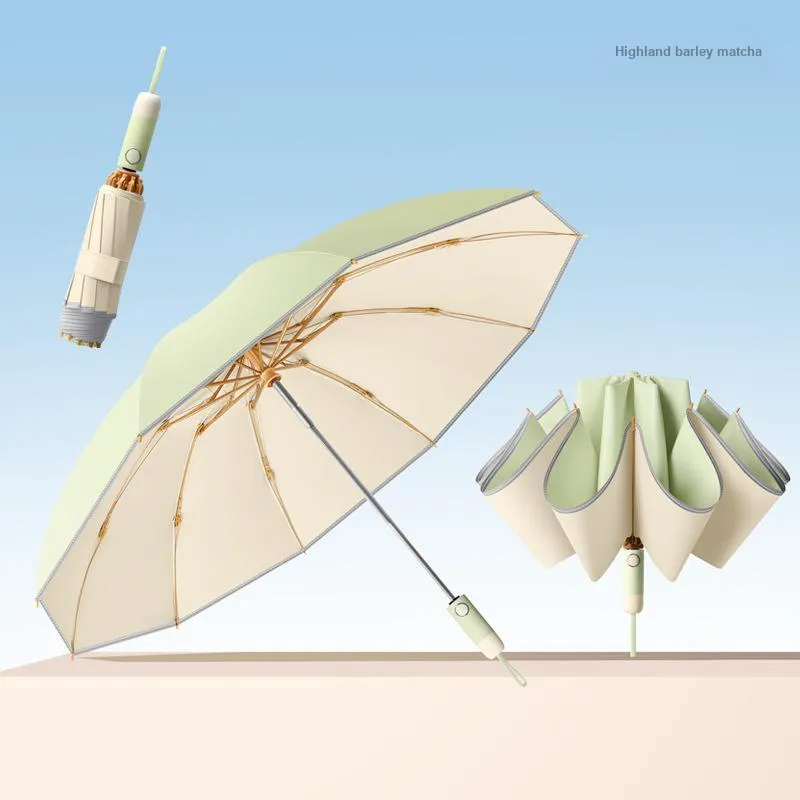 Imono Lightweight, Sun Protection, Compact, Stylish, Reinforced Thickened Folding Umbrella-14