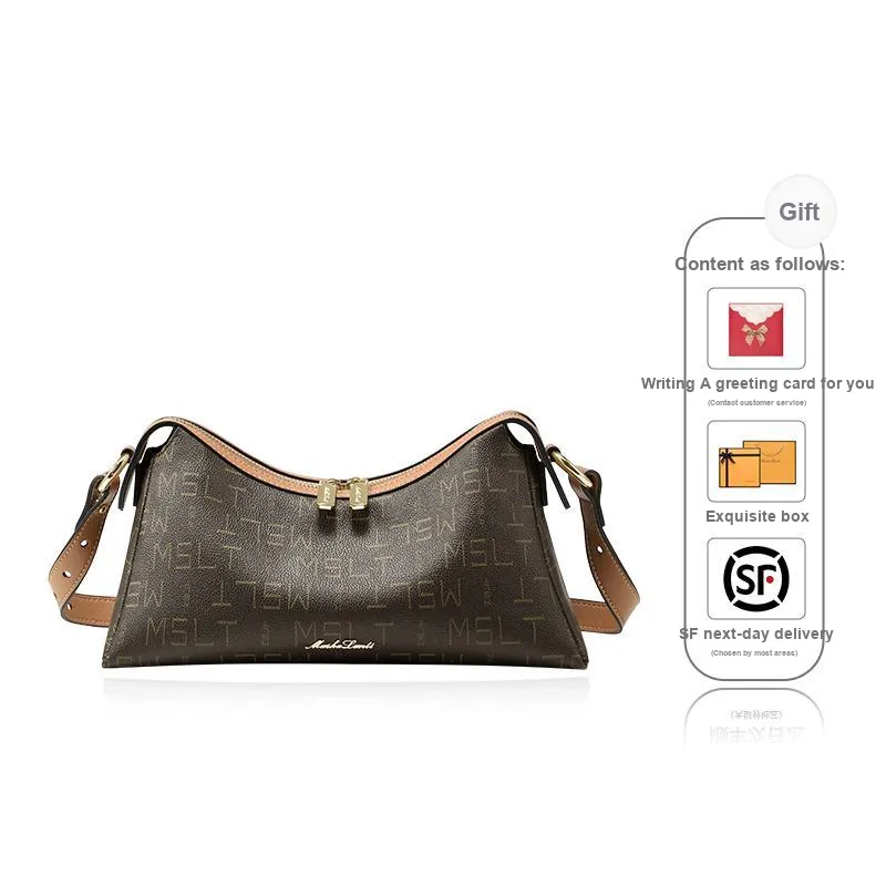 MashaLanti PVC With Synthetic Leather Shoulder Bag Crossbody Bag Women's Coffee & Tea Brown-0