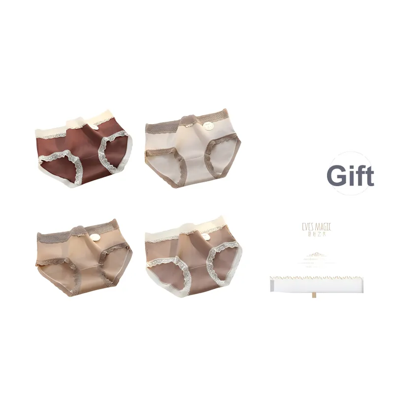 XIA.WA.ZHI.XIU Underpants Women's Shopping Bag 4 Pack-0
