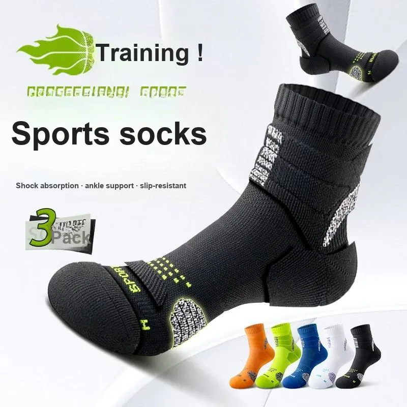 SALOATO Basketball Socks Unisex 3 Pack-37