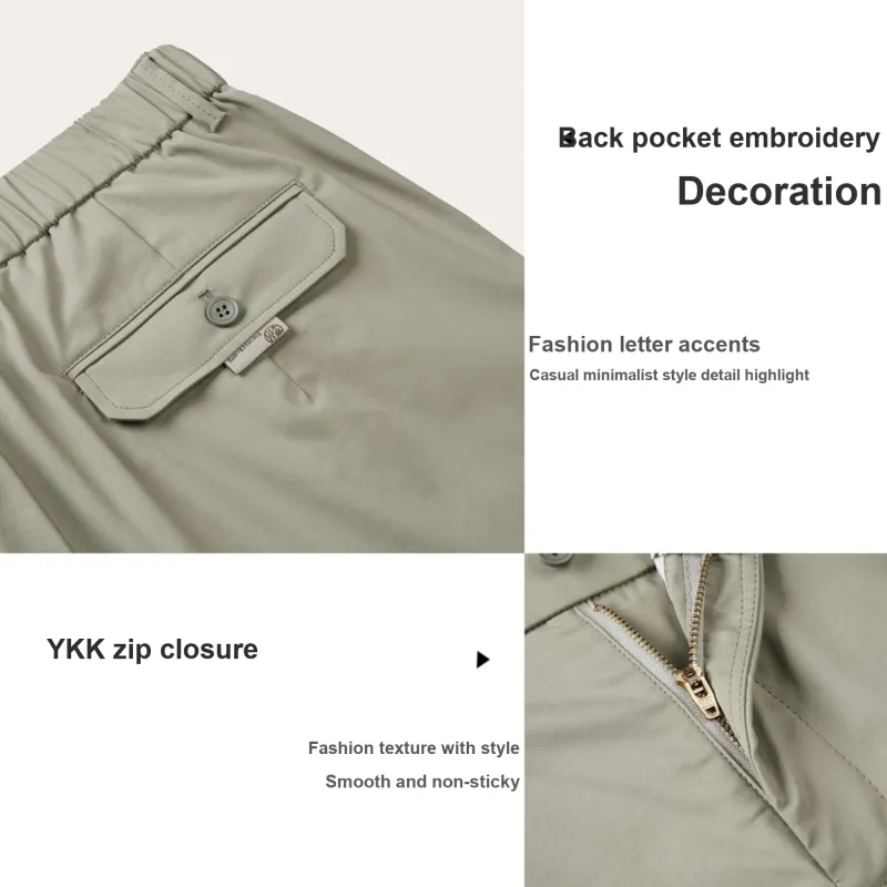 HLA The Mountain Is Not In The High Series Casual Pants Men-4