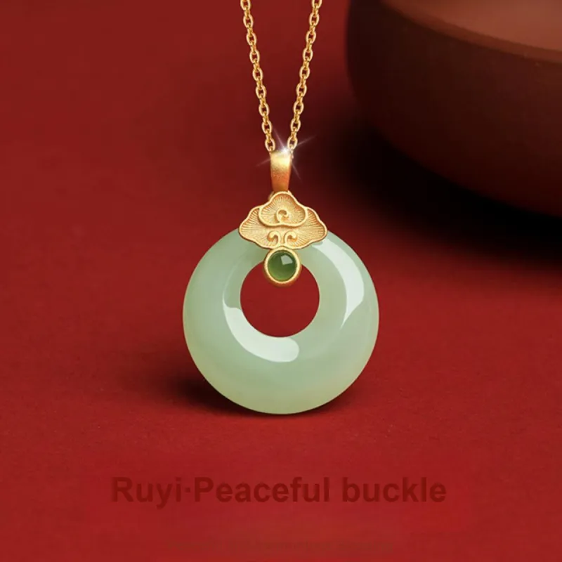MGS Alloy Glass Necklaces Women's-1