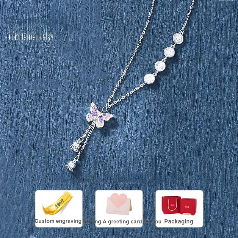 CHAOHONGJI S925 Silver Necklaces Women's-2