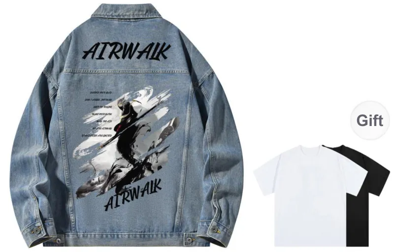 Airwalk Denim Jackets Unisex-12