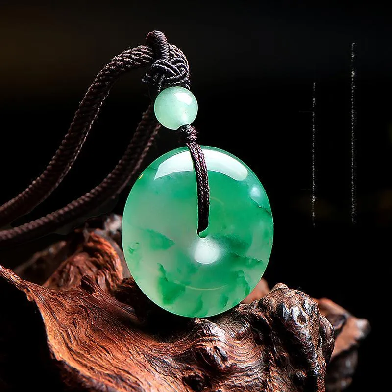 YINXIANGMOU African Emerald Necklaces Unisex-5