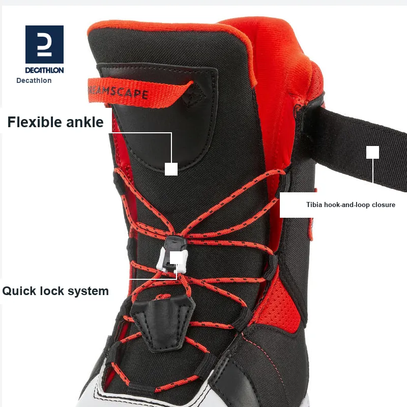 DECATHLON KIDK Single Snowboard Ski Boots Unisex-3