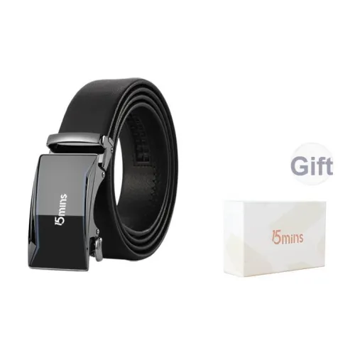 15 MINS Натуральная кожа Автоматическая застежка Ремень High END Деловой повседневный стиль Для Молодых Мужчин