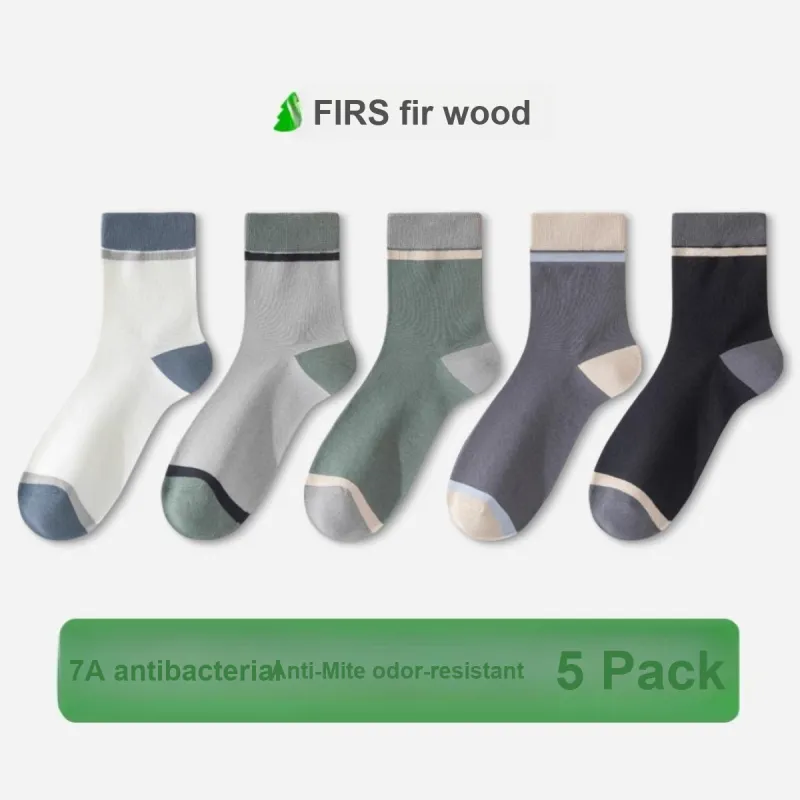 FIRS Mid Calf Socks Men's Box 5 Pack-1