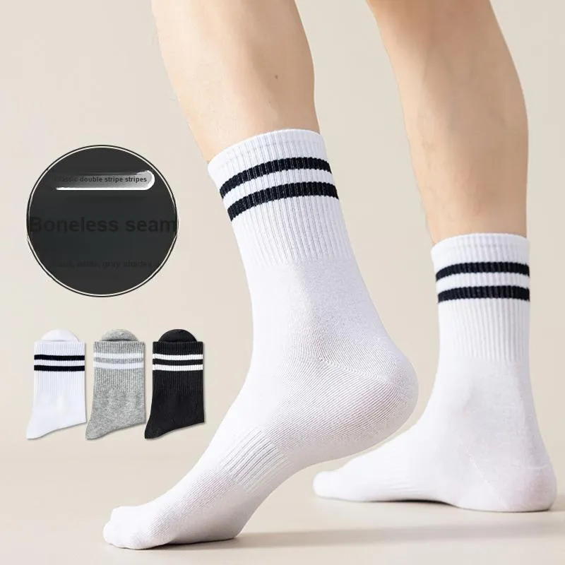 MIIOW Mid Calf Socks Unisex Shopping Bag 5 Pack-0