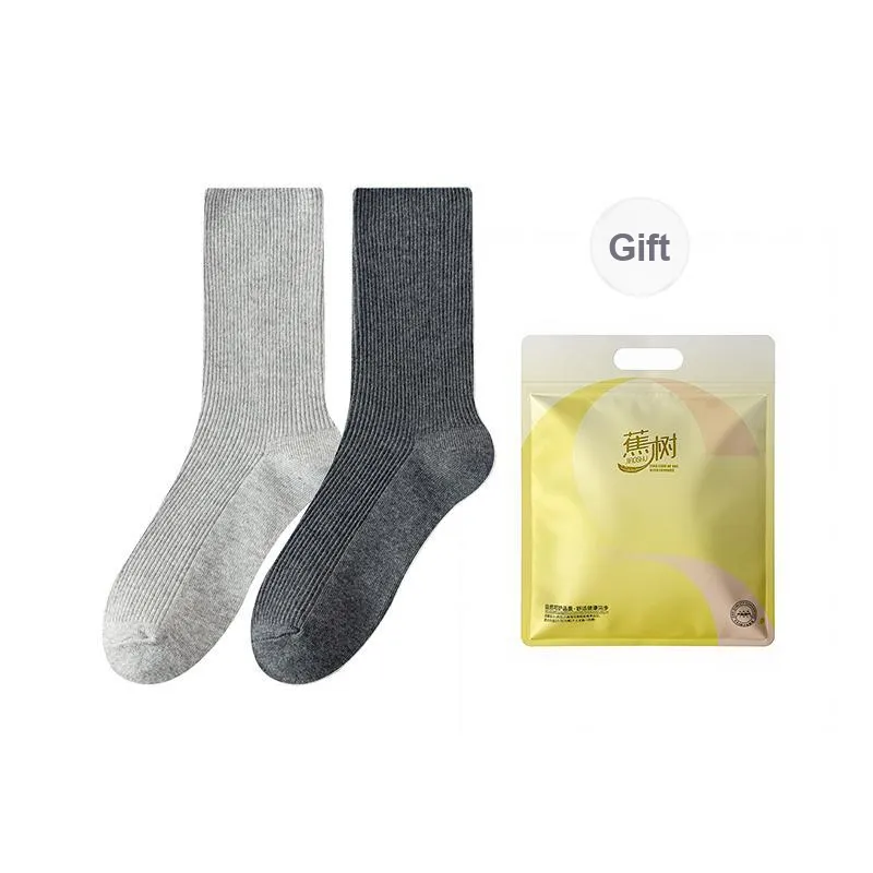 Jiaoshu Mid Calf Socks Women's Shopping Bag Included-1
