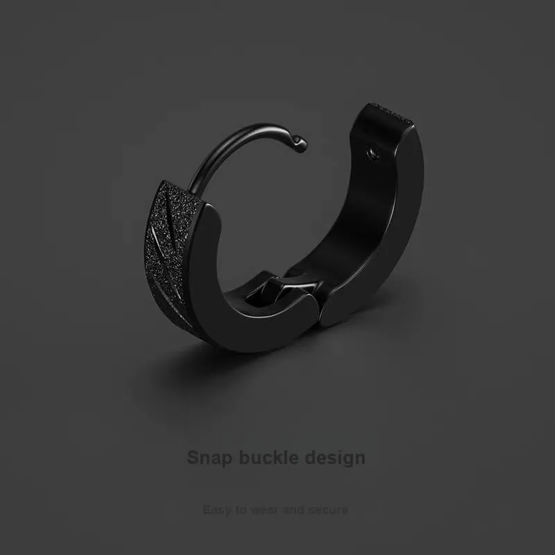 ZWU Titanium Steel Earrings Unisex-1