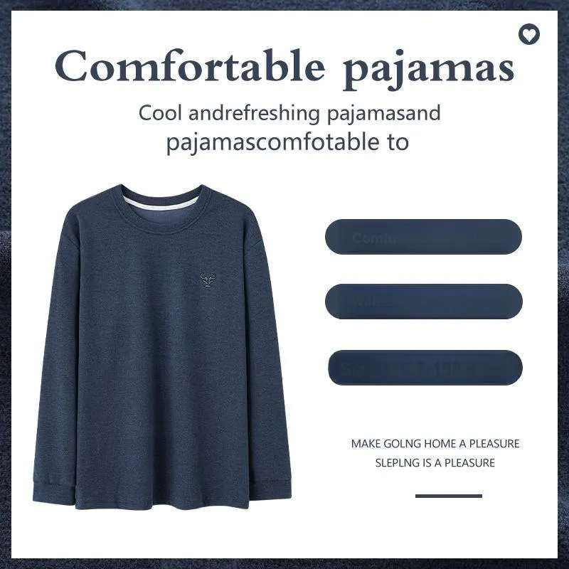 GOSO Pajama Tops Men's Royal Blue-1
