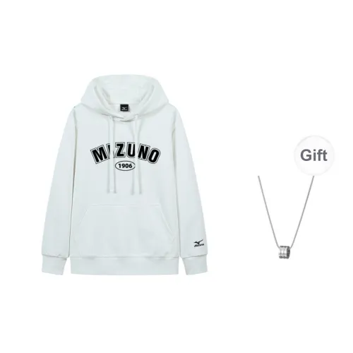 Mizuno Sweatshirt Unisex White Comes With Necklace