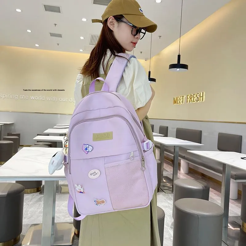 Wolfhorse Nylon Backpack Unisex Multicolor-25