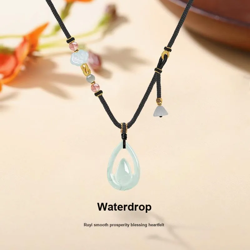 MISS TOOYA African Emerald Necklaces Women's-1